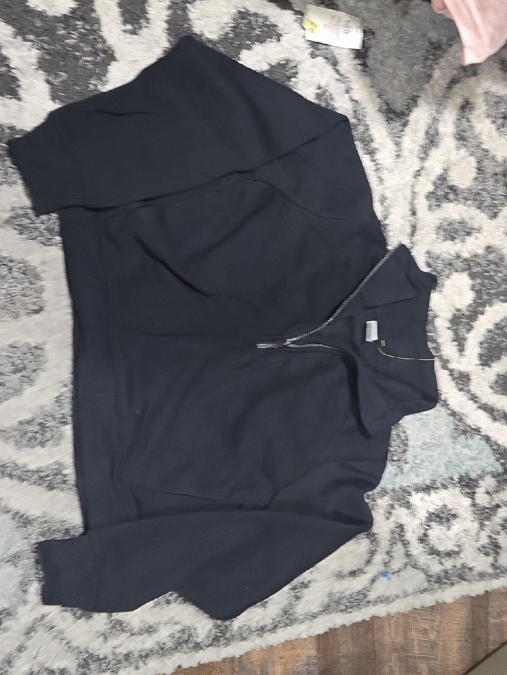 all in motion Black Half-Zip Sweater